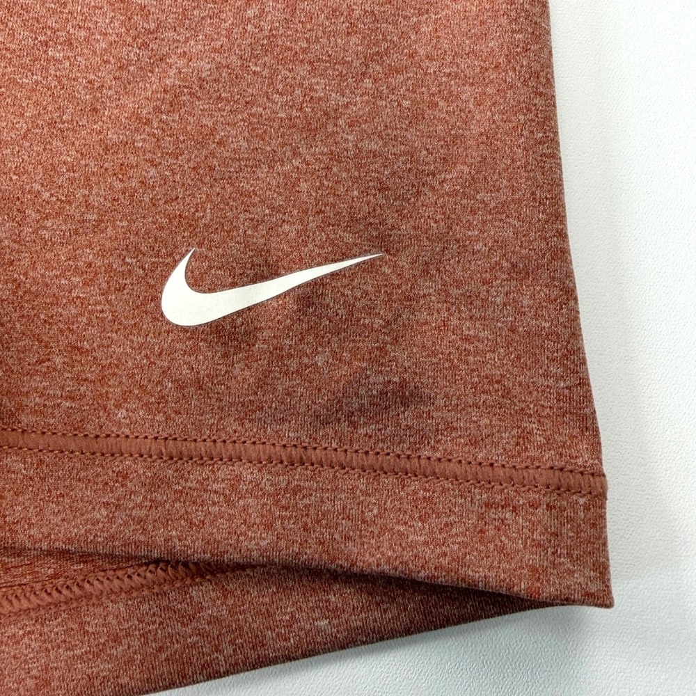 Nike Pro Training Shorts Womens Medium Burnt Orange Heather Compression - Picture 4 of 13